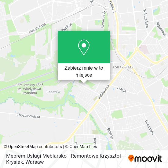 Mapa Mebrem Usługi Meblarsko - Remontowe Krzysztof Krysiak