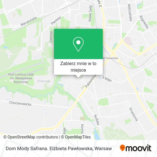 Mapa Dom Mody Safrana. Elżbieta Pawłowska