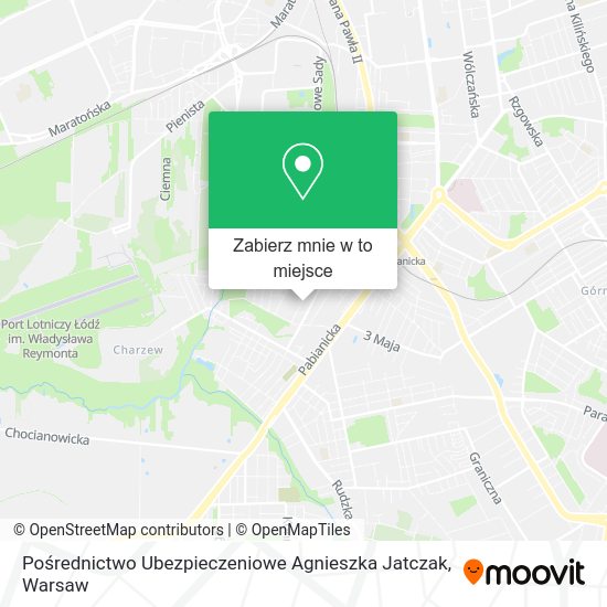 Mapa Pośrednictwo Ubezpieczeniowe Agnieszka Jatczak