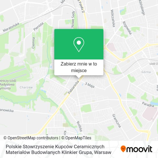 Mapa Polskie Stowrzyszenie Kupców Ceramicznych Materiałów Budowlanych Klinkier Grupa