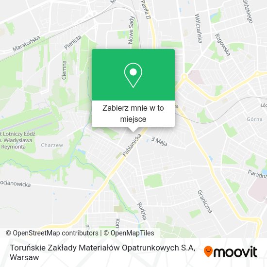 Mapa Toruńskie Zakłady Materiałów Opatrunkowych S.A