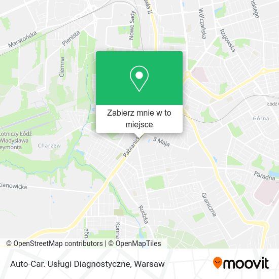 Mapa Auto-Car. Usługi Diagnostyczne