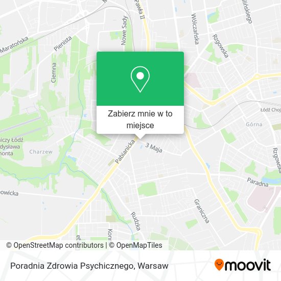 Mapa Poradnia Zdrowia Psychicznego