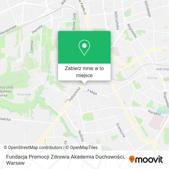 Mapa Fundacja Promocji Zdrowia Akademia Duchowości