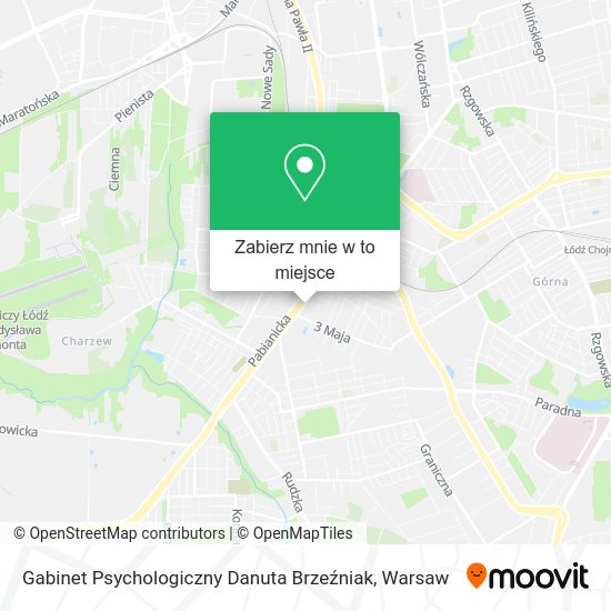 Mapa Gabinet Psychologiczny Danuta Brzeźniak