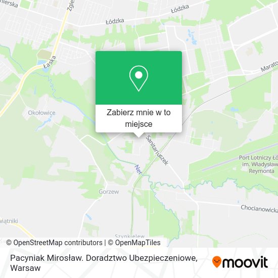 Mapa Pacyniak Mirosław. Doradztwo Ubezpieczeniowe