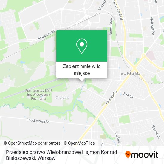 Mapa Przedsiebiorstwo Wielobranzowe Hajmon Konrad Bialoszewski