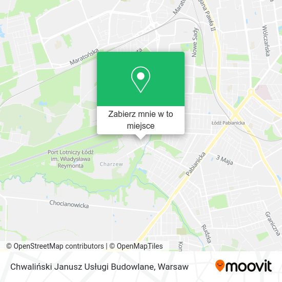 Mapa Chwaliński Janusz Usługi Budowlane