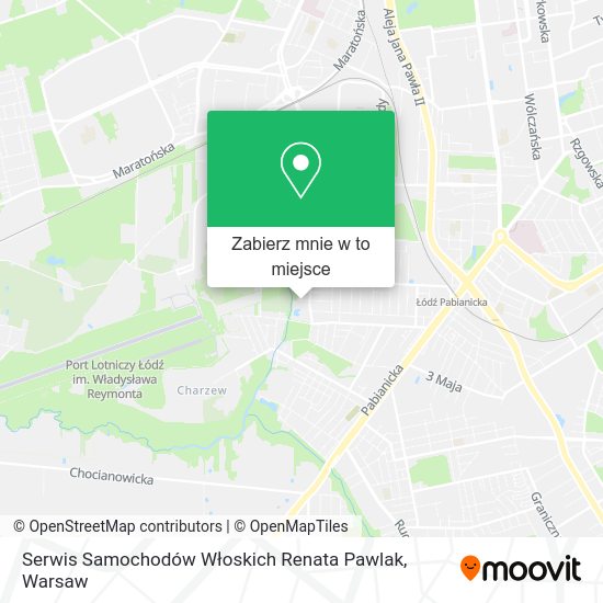 Mapa Serwis Samochodów Włoskich Renata Pawlak