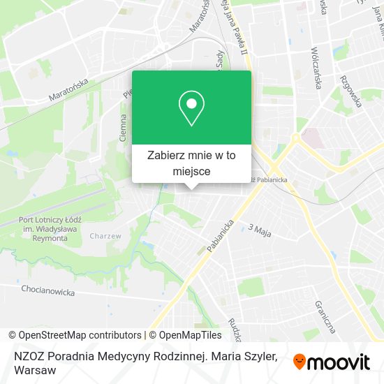 Mapa NZOZ Poradnia Medycyny Rodzinnej. Maria Szyler