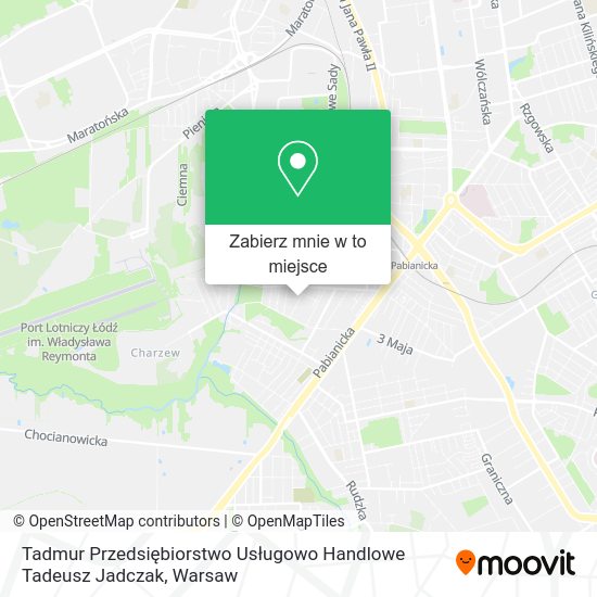 Mapa Tadmur Przedsiębiorstwo Usługowo Handlowe Tadeusz Jadczak