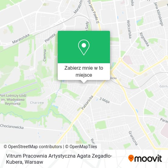 Mapa Vitrum Pracownia Artystyczna Agata Zegadło-Kubera