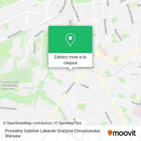 Mapa Prywatny Gabinet Lekarski Grażyna Chrustowska