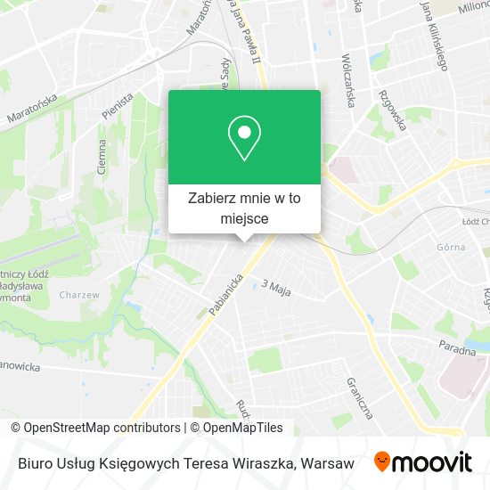 Mapa Biuro Usług Księgowych Teresa Wiraszka