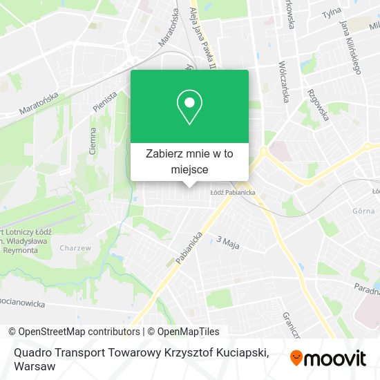 Mapa Quadro Transport Towarowy Krzysztof Kuciapski