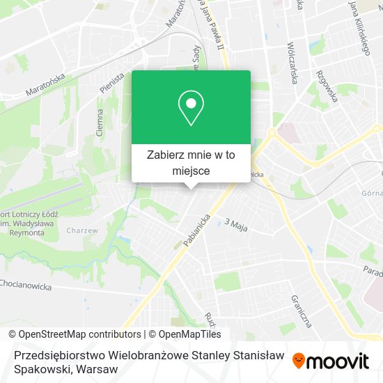 Mapa Przedsiębiorstwo Wielobranżowe Stanley Stanisław Spakowski