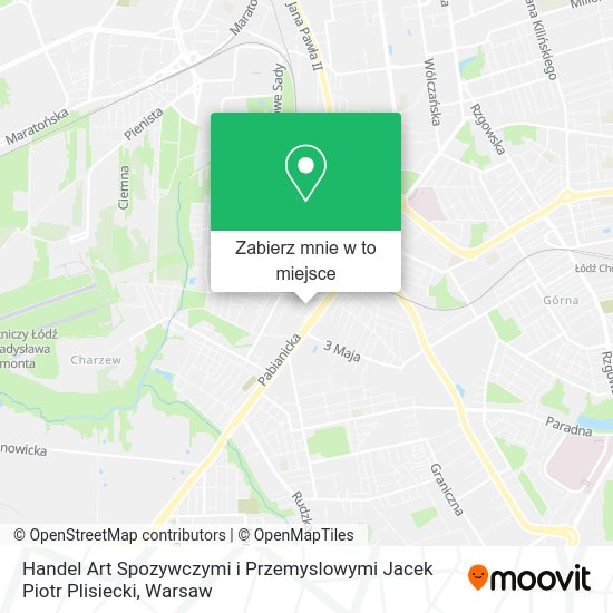 Mapa Handel Art Spozywczymi i Przemyslowymi Jacek Piotr Plisiecki