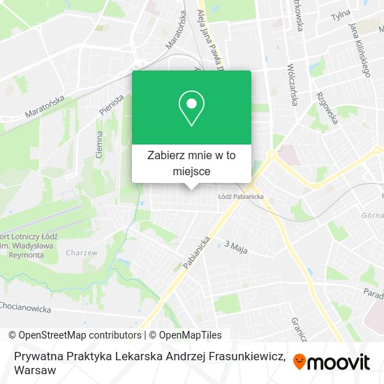 Mapa Prywatna Praktyka Lekarska Andrzej Frasunkiewicz