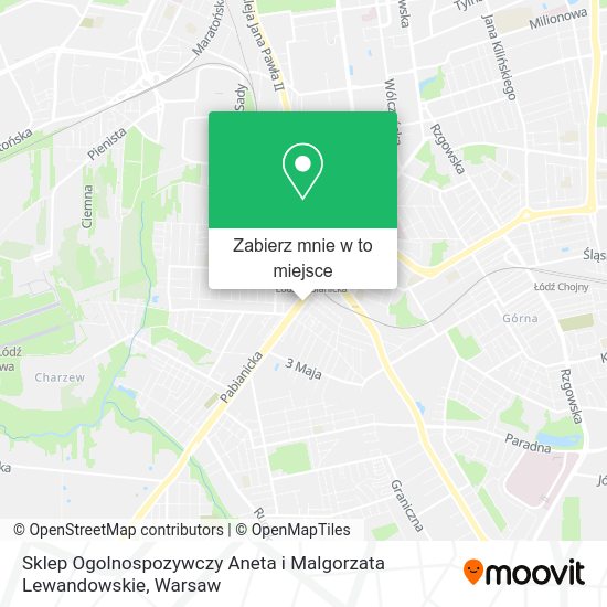 Mapa Sklep Ogolnospozywczy Aneta i Malgorzata Lewandowskie