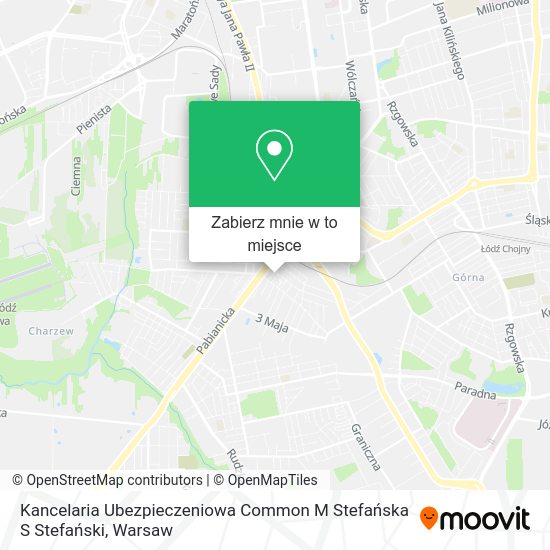 Mapa Kancelaria Ubezpieczeniowa Common M Stefańska S Stefański