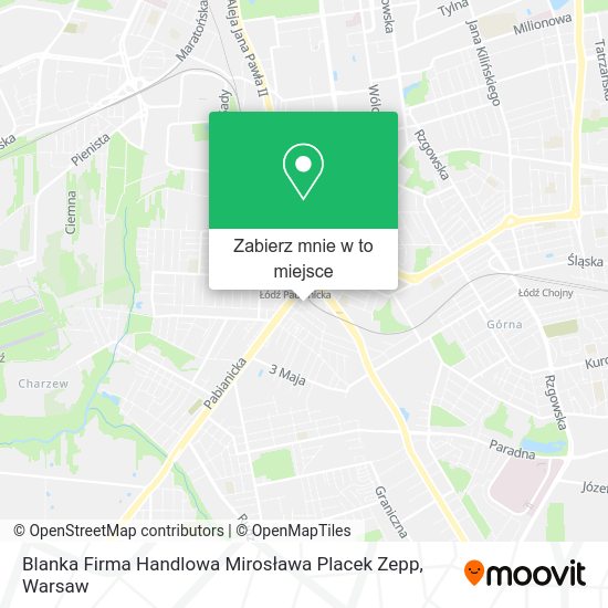 Mapa Blanka Firma Handlowa Mirosława Placek Zepp