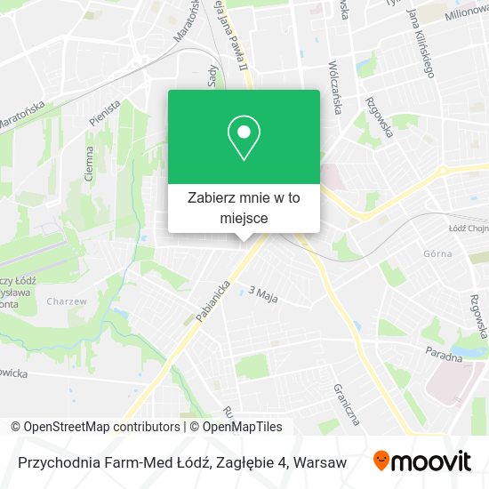 Mapa Przychodnia Farm-Med Łódź, Zagłębie 4