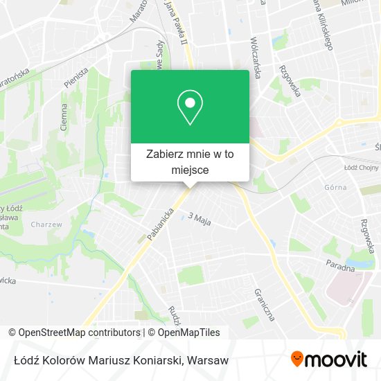 Mapa Łódź Kolorów Mariusz Koniarski