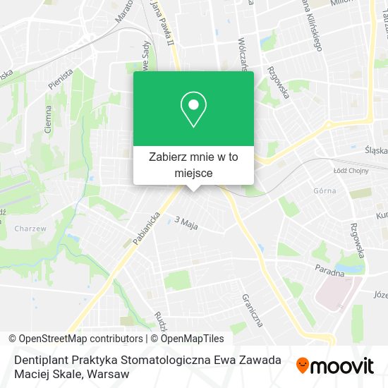 Mapa Dentiplant Praktyka Stomatologiczna Ewa Zawada Maciej Skale