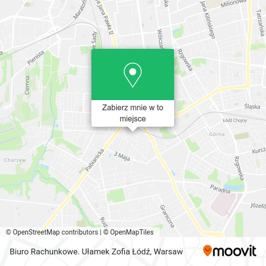 Mapa Biuro Rachunkowe. Ułamek Zofia Łódź