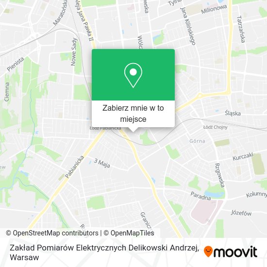 Mapa Zakład Pomiarów Elektrycznych Delikowski Andrzej