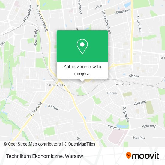 Mapa Technikum Ekonomiczne