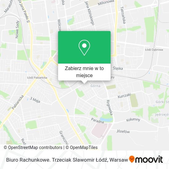 Mapa Biuro Rachunkowe. Trzeciak Sławomir Łódź