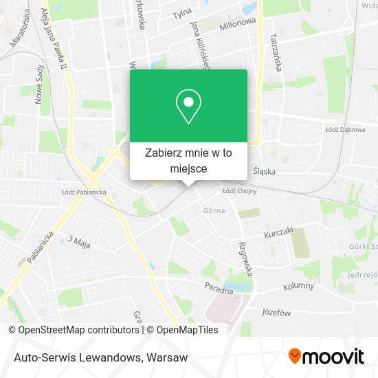 Mapa Auto-Serwis Lewandows