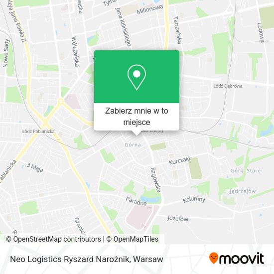 Mapa Neo Logistics Ryszard Narożnik