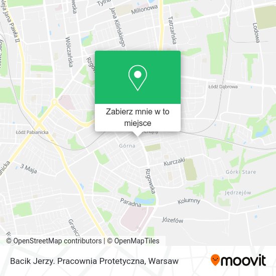 Mapa Bacik Jerzy. Pracownia Protetyczna