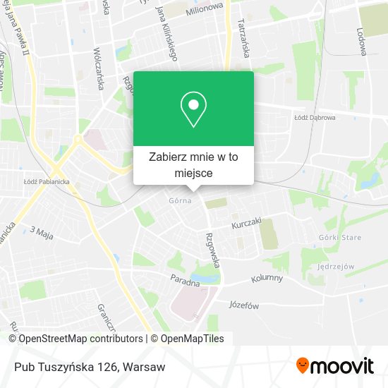 Mapa Pub Tuszyńska 126