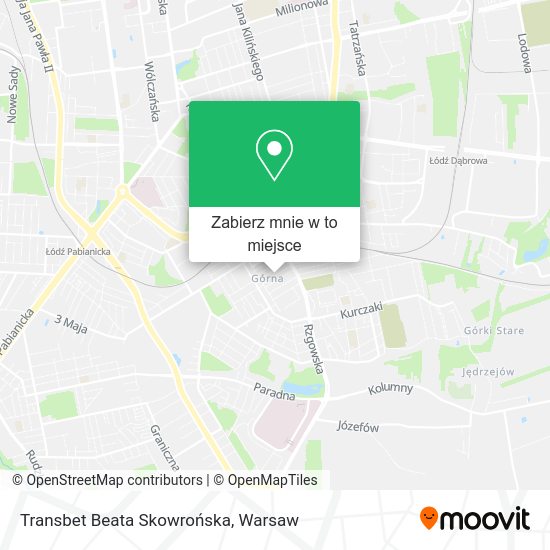 Mapa Transbet Beata Skowrońska