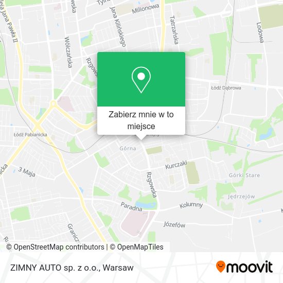 Mapa ZIMNY AUTO sp. z o.o.