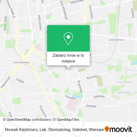 Mapa Nowak Kazimierz, Lek. Stomatolog. Gabinet