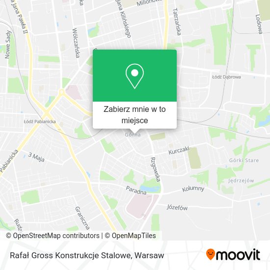 Mapa Rafał Gross Konstrukcje Stalowe