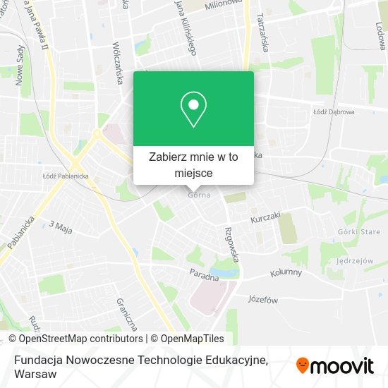 Mapa Fundacja Nowoczesne Technologie Edukacyjne