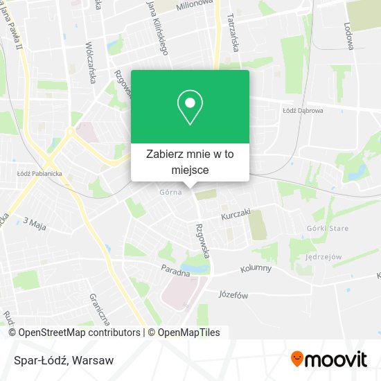 Mapa Spar-Łódź