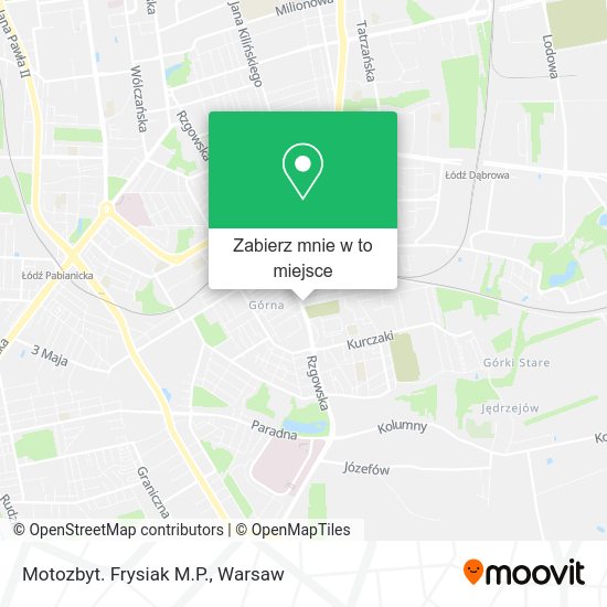 Mapa Motozbyt. Frysiak M.P.