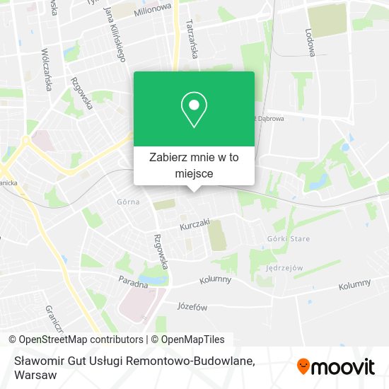 Mapa Sławomir Gut Usługi Remontowo-Budowlane