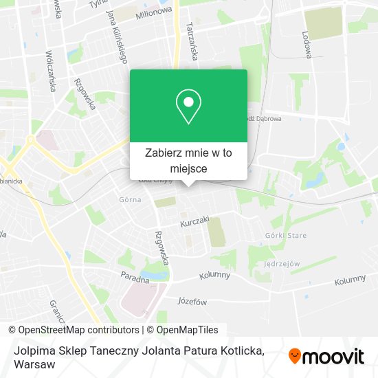 Mapa Jolpima Sklep Taneczny Jolanta Patura Kotlicka