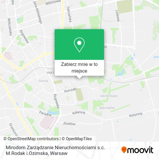 Mapa Mirodom Zarządzanie Nieruchomościami s.c. M.Rodak i.Ozimska