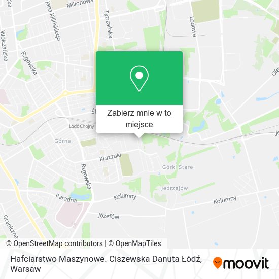 Mapa Hafciarstwo Maszynowe. Ciszewska Danuta Łódź