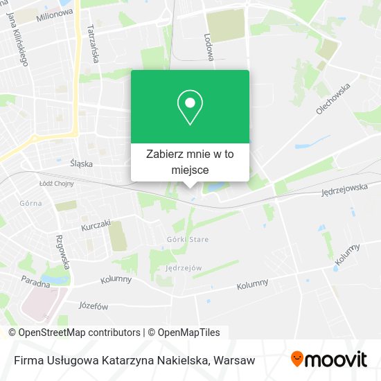 Mapa Firma Usługowa Katarzyna Nakielska