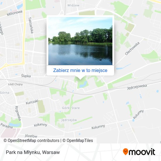 Mapa Park na Młynku