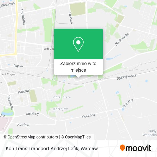 Mapa Kon Trans Transport Andrzej Lefik